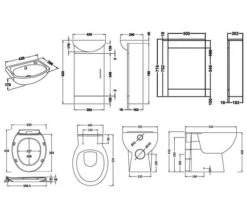 Nuie Sienna Floor Standing Gloss White Cloakroom Fitted Furniture Pack -Burlington Shop M700 2023 1 11 6 26 33 354