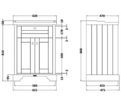 Hudson Reed Old London 2 Door Floor Standing Vanity Unit And Basin -Burlington Shop M700 2023 1 14 7 7 35 374
