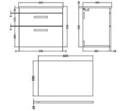 Nuie Athena 2 Drawer Floor Standing Vanity Unit With Worktop Or Basin -Burlington Shop M700 2023 1 18 7 10 36 495