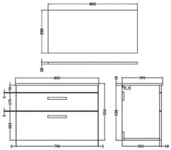 Nuie Athena 2 Drawer Wall Hung Cabinet -Burlington Shop M700 2023 1 18 7 13 57 72