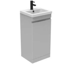 Saneux Air One Door Floor Standing 400mm Unit With Basin And Waste Trap -Burlington Shop M700 2023 1 31 7 3 37 640
