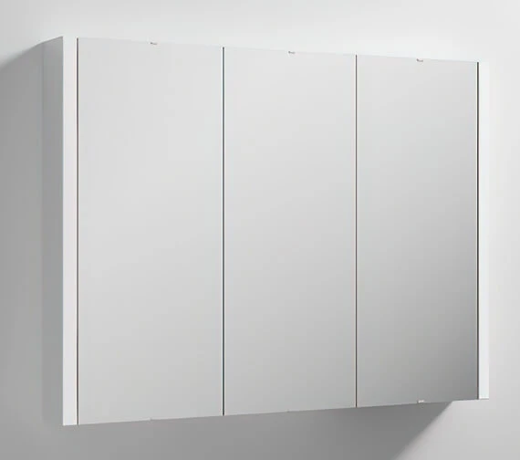 Nuie Eden 898mm X 650mm High Gloss White 3 Door Mirror Cabinet 3 Nuie Eden 898mm X 650mm High Gloss White 3 Door Mirror Cabinet