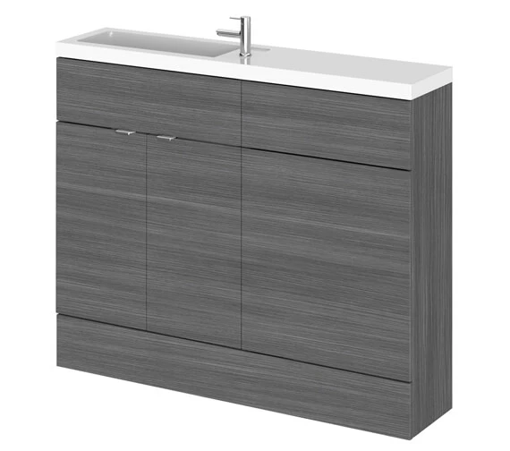Hudson Reed Fusion 1100mm Compact Furniture Pack - Vanity And WC Unit With Basin 8 Hudson Reed Fusion 1100mm Compact Furniture Pack - Vanity And WC Unit With Basin - Image 6