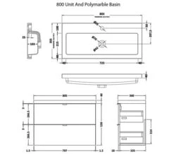 Hudson Reed Fusion Wall Hung Full Depth 2 Drawer Vanity Unit And Basin -Burlington Shop M700 2023 3 30 5 1 44 45