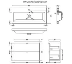 Hudson Reed Fusion Wall Hung Full Depth 2 Drawer Vanity Unit And Basin -Burlington Shop M700 2023 3 30 5 2 16 881