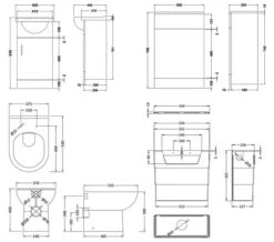 Nuie Mayford 1 Door White Bathroom Vanity Unit And Back To Wall WC Unit -Burlington Shop M700 2023 4 18 10 7 15 392
