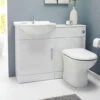 Nuie Mayford 1 Door White Bathroom Vanity Unit And Back To Wall WC Unit -Burlington Shop M700 2023 4 18 9 52 45 399