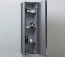 Roper Rhodes Pursuit 320 X 1200mm Tall Mirrored Storage Unit Gloss White