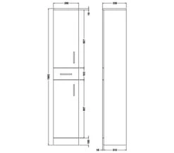 Nuie Mayford 350mm Wide Floor Standing White Tallboy Unit 13 Nuie Mayford 350mm Wide Floor Standing White Tallboy Unit -Burlington Shop M700 2023 5 20 9 1 55 834