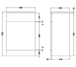 Nuie Mayford 766mm High Back-To-Wall WC Furniture Unit White 13 Nuie Mayford 766mm High Back-To-Wall WC Furniture Unit White -Burlington Shop M700 2023 5 24 10 19 52 345