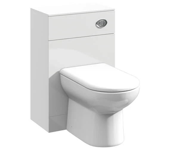 Nuie Mayford 766mm High Back-To-Wall WC Furniture Unit White 5 Nuie Mayford 766mm High Back-To-Wall WC Furniture Unit White - Image 3