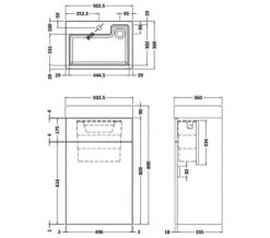 Nuie Athena 503 X 360mm Floor Standing WC Unit And Basin -Burlington Shop M700 2023 5 24 7 18 2 854