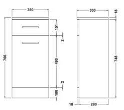 Nuie Mayford 350mm Wide Laundry Basket Furniture Unit White 9 Nuie Mayford 350mm Wide Laundry Basket Furniture Unit White -Burlington Shop M700 2023 5 25 13 1 21 900
