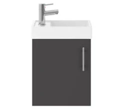 Nuie Vault 400mm Wide Single Door Wall Hung Unit And Basin -Burlington Shop M700 2023 5 25 9 33 58 757