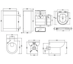 Nuie Saturn Cloakroom Gloss White Furniture Pack With Basin -Burlington Shop M700 2023 5 29 8 44 13 688