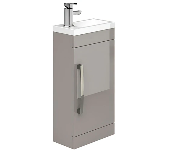 Essential Nevada Single Door Vanity Unit And Basin - 400mm Width 3 Essential Nevada Single Door Vanity Unit And Basin - 400mm Width