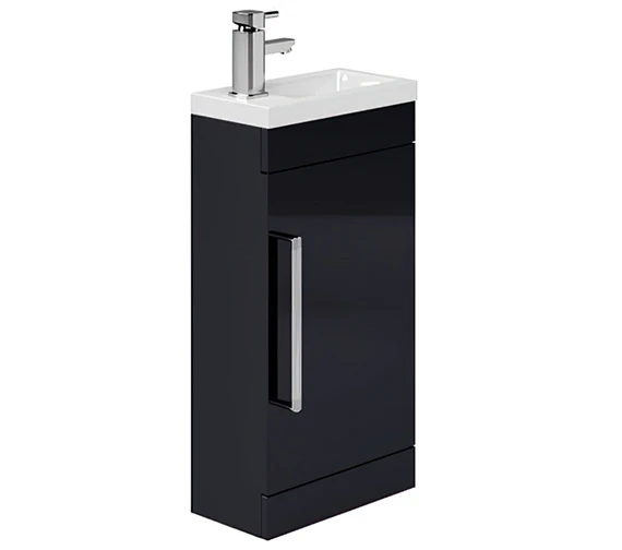Essential Nevada Single Door Vanity Unit And Basin - 400mm Width 7 Essential Nevada Single Door Vanity Unit And Basin - 400mm Width - Image 5