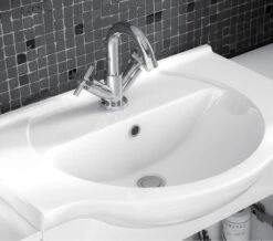 Nuie Mayford 450mm Wide Floor Standing White Cabinet With Basin -Burlington Shop M700 2023 6 7 8 4 57 41