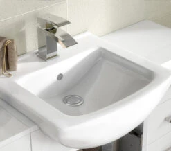 Nuie Mayford 450mm Wide Floor Standing White Cabinet With Basin -Burlington Shop M700 2023 6 7 8 5 7 90