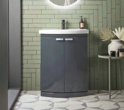 Tavistock Tempo 650mm Oxford Blue Freestanding Unit With Basin