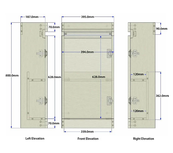 Essential Nevada Single Door Vanity Unit And Basin - 400mm Width 4 Essential Nevada Single Door Vanity Unit And Basin - 400mm Width - Image 2
