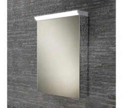 HIB Flux Compact LED Top Illuminated Mirror Cabinet 400 X 600mm