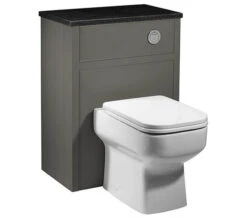 Roper Rhodes Hampton 600 X 359mm Back To Wall WC Unit -Burlington Shop QS V4175 Pewter M