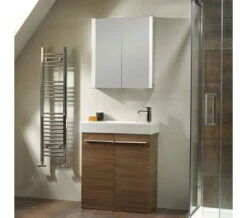 Tavistock Kobe 560mm Walnut Floor-Standing Unit And Basin