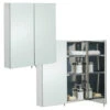 RAK Delta Stainless Steel 670 X 600mm Double Door Mirror Cabinet -Burlington Shop QS V76308 1 mn